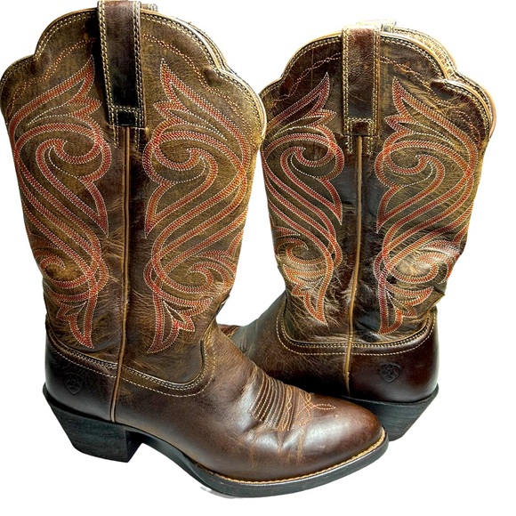 Ariat Shoes Ariat Womens Round Up R Toe Western Cowboy Boot Sz 7b